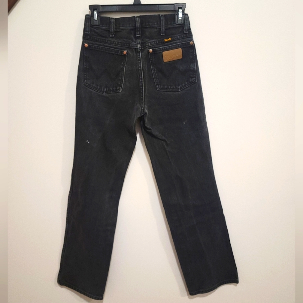 Vintage Wrangler, High Rise Black Faded Denim, 936WBK size 27x32